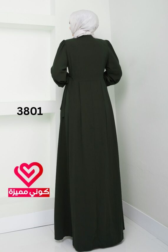 فستان 3801 زيتي