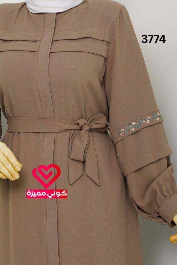 جلباب 3774 بيج فاتح