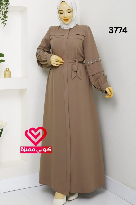 جلباب 3774 بيج فاتح