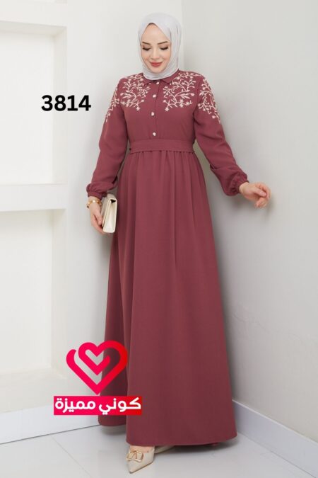 فستان 3814 زهري