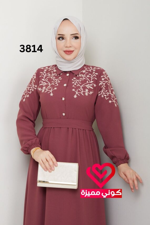 فستان 3814 زهري