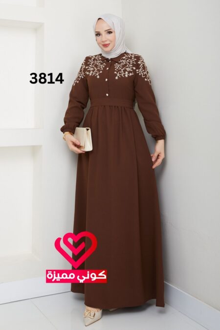 فستان 3814 بني