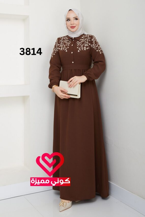 فستان 3814 بني