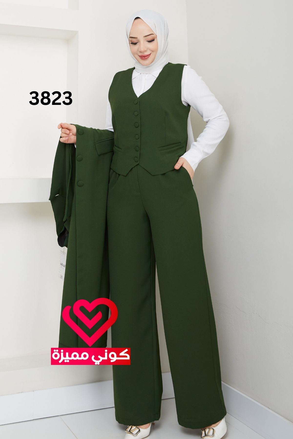 طقم 3823 زيتي