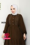 فستان 3828 بني