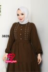 فستان 3828 بني