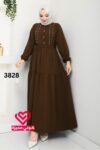 فستان 3828 بني