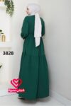 فستان 3828 زيتي
