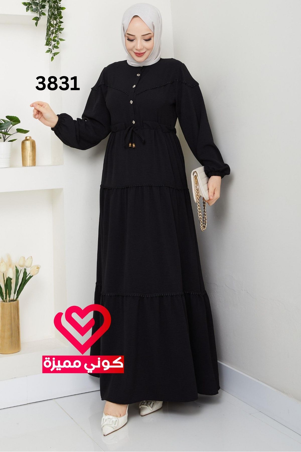 فستان 3831 اسود