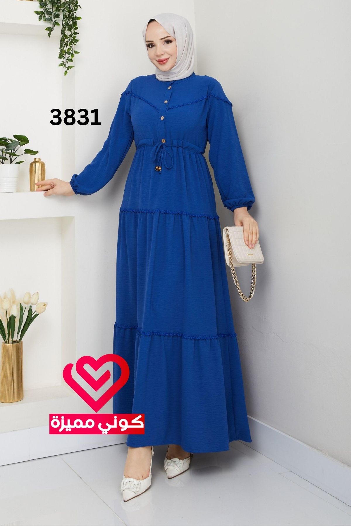 فستان 3831 ازرق