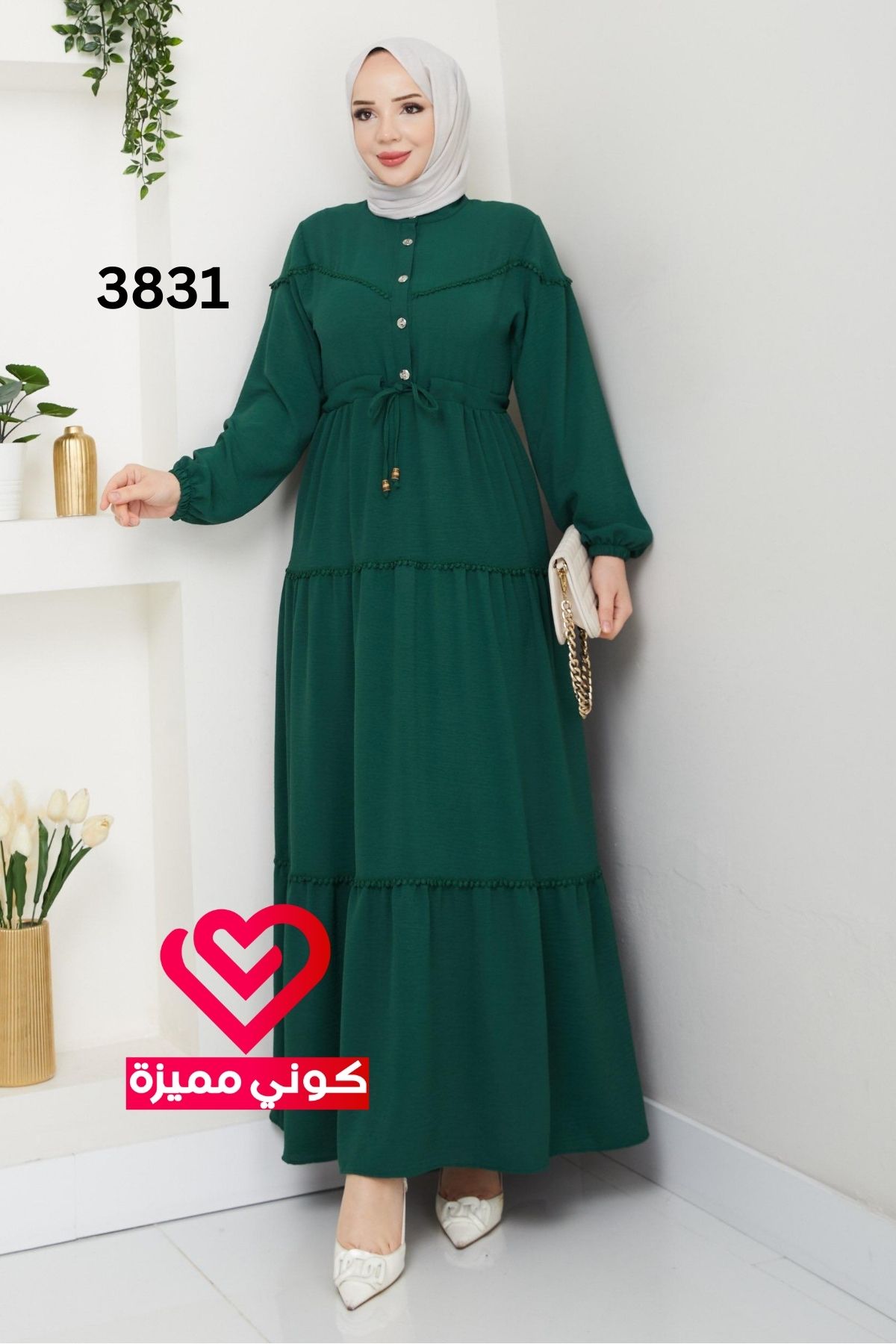فستان 3831 اخضر