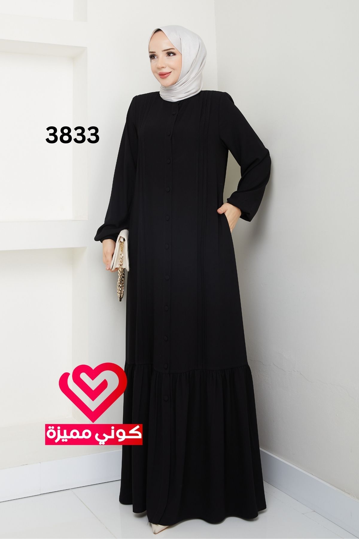 فستان 3833 اسود