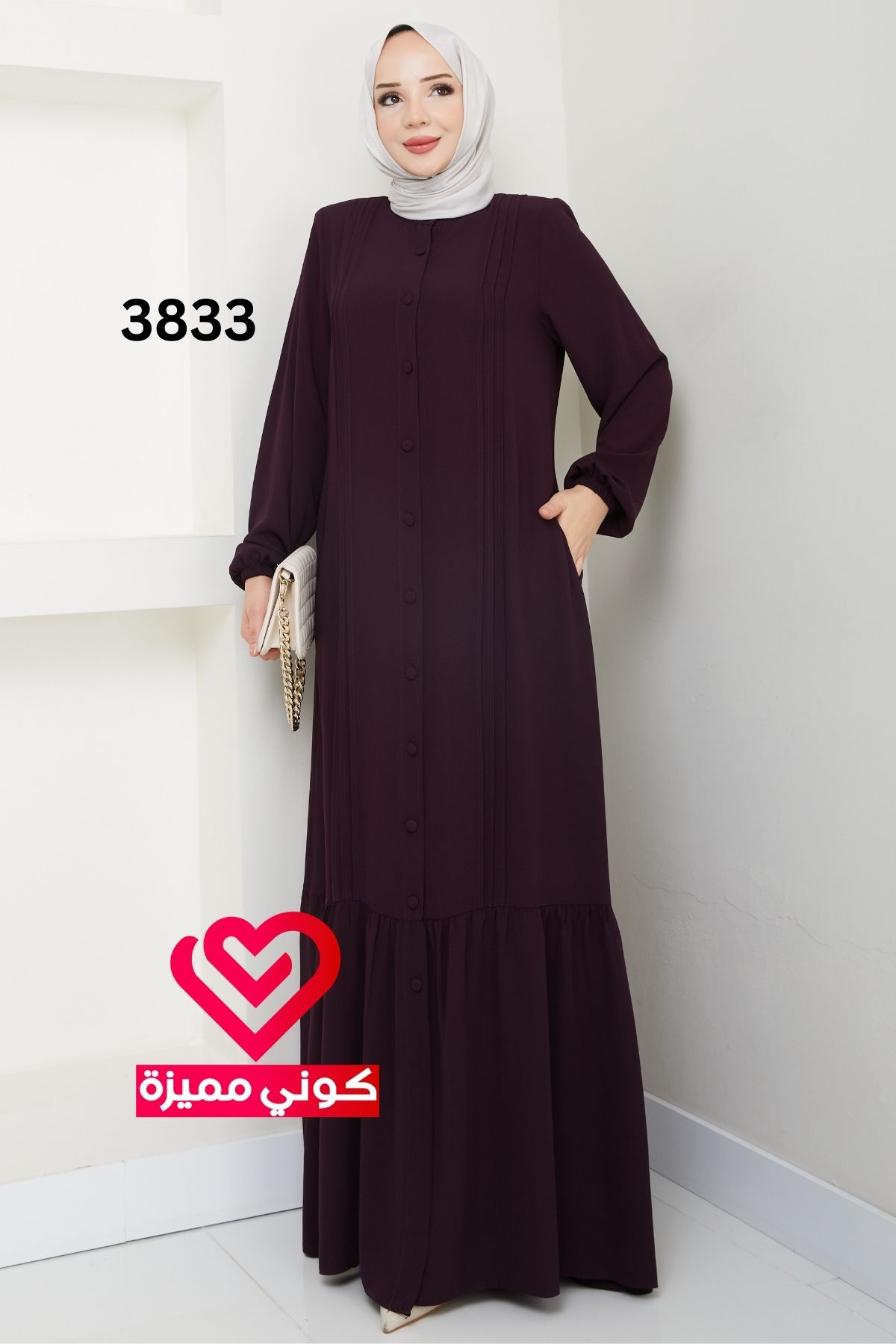 فستان 3833 ليلكي