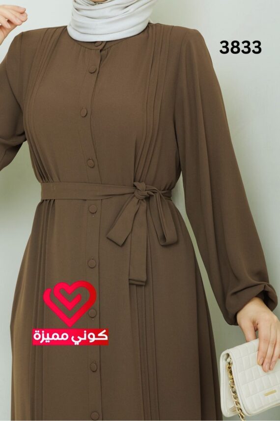 فستان 3833 عسلي