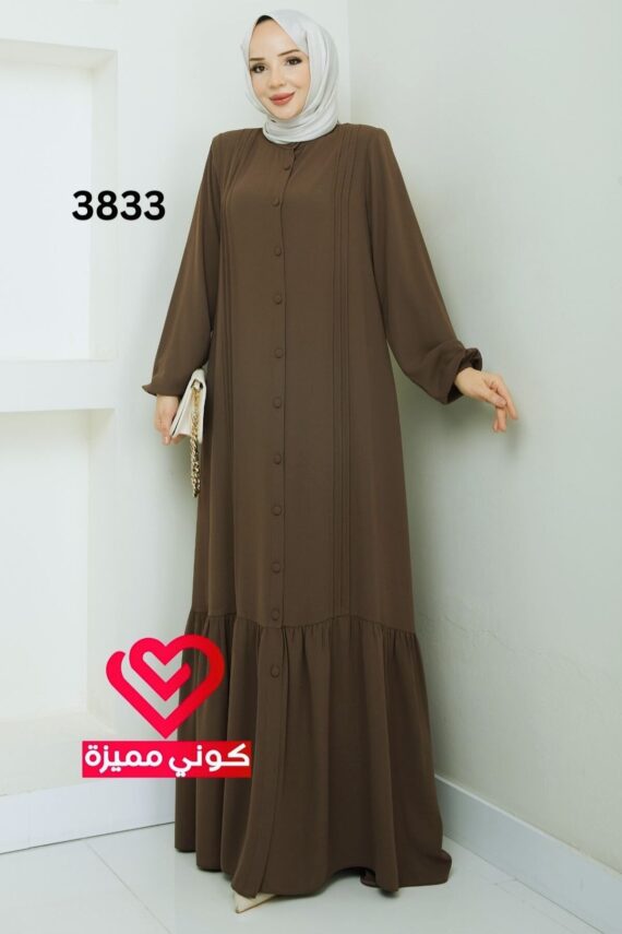 فستان 3833 عسلي