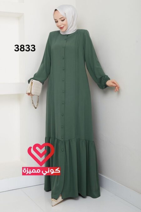 فستان 3833 فستقي