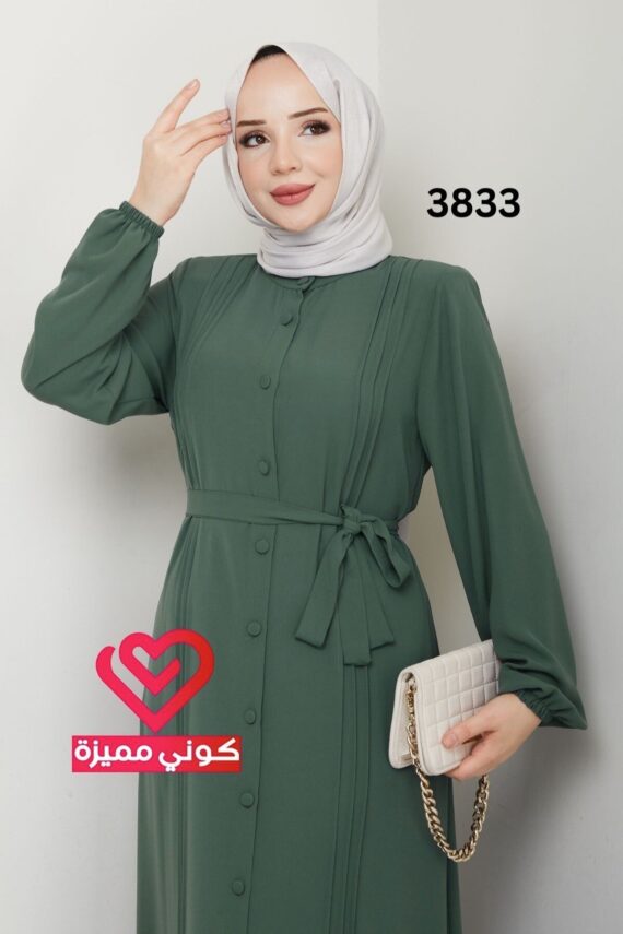 فستان 3833 فستقي