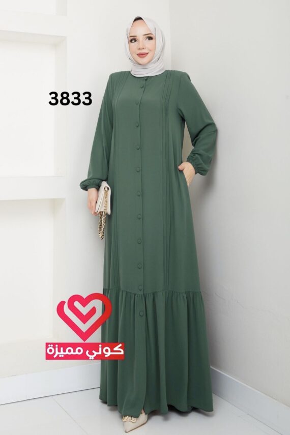 فستان 3833 فستقي