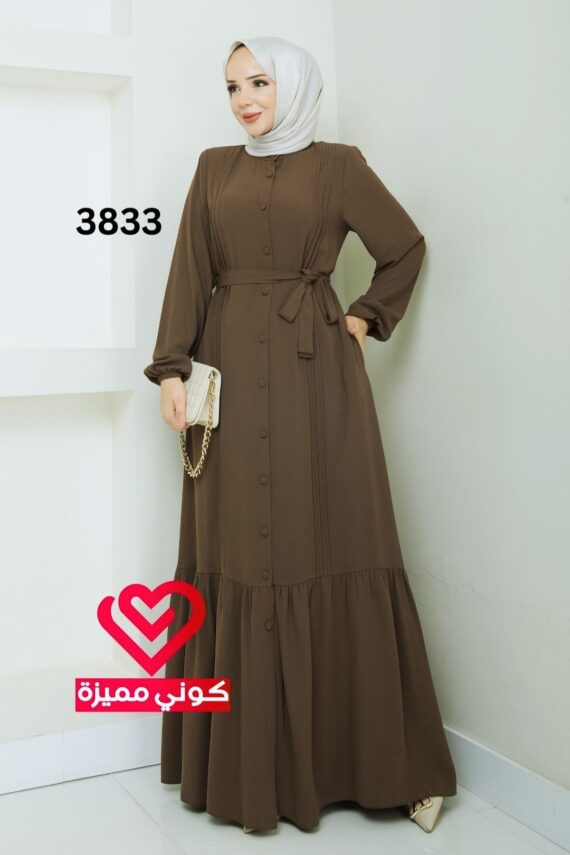 فستان 3833 عسلي