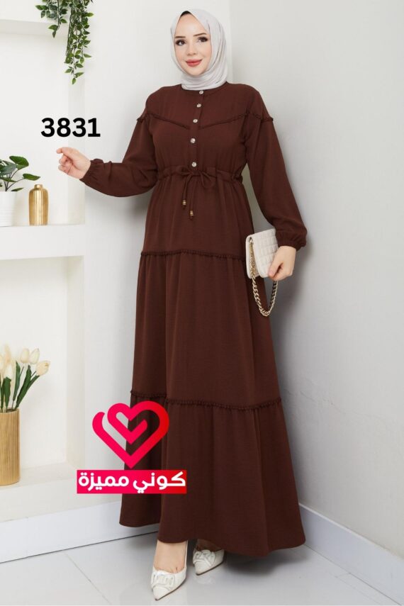 فستان 3831 بني