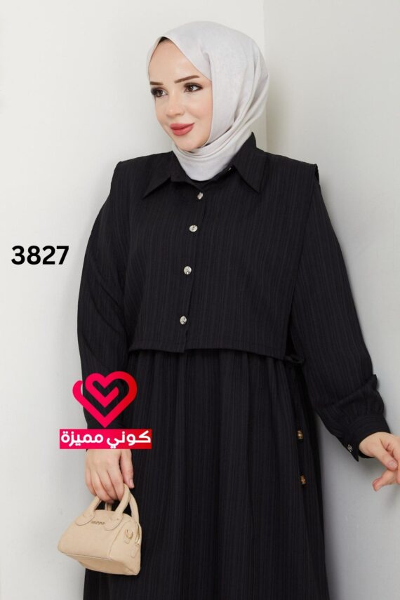 فستان 3827 اسود