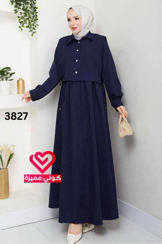 فستان 3827 كحلي