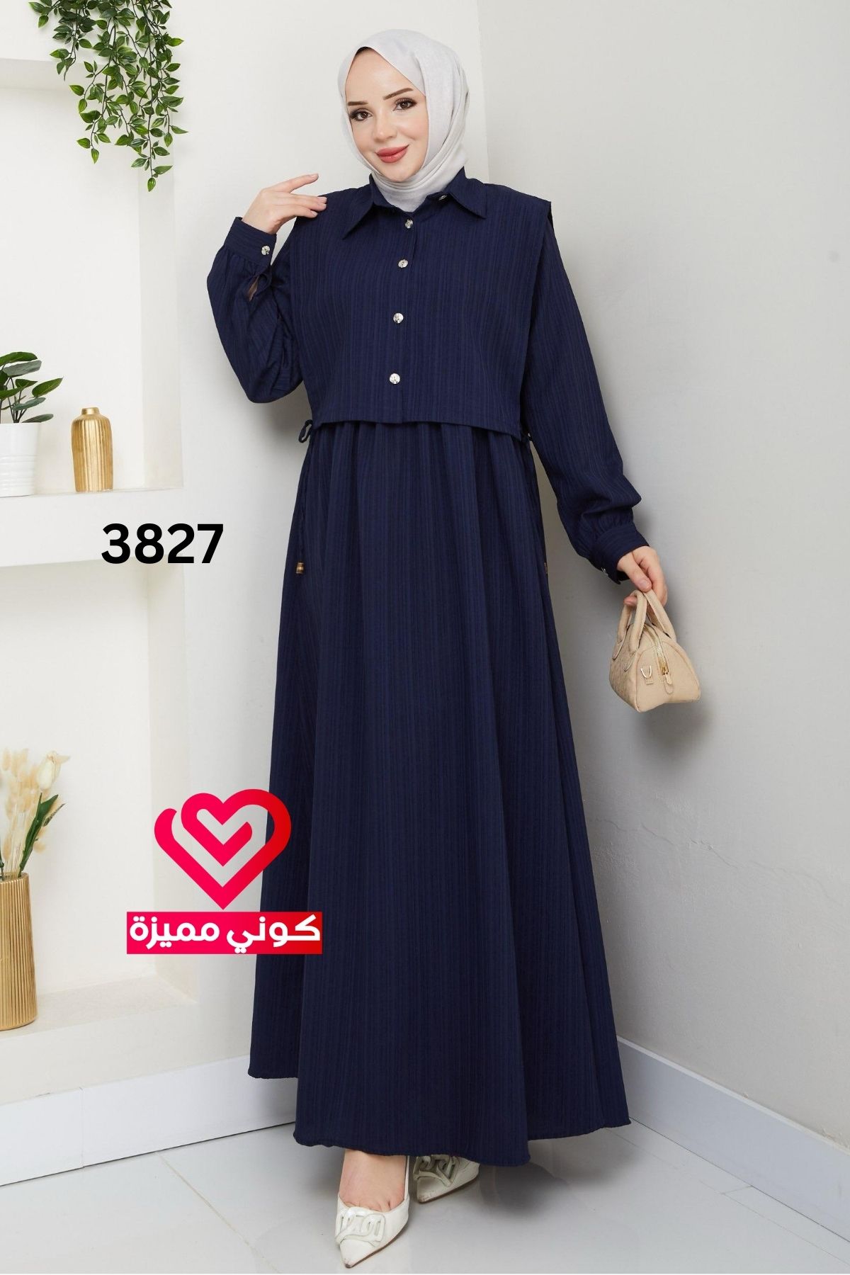 فستان 3827 كحلي