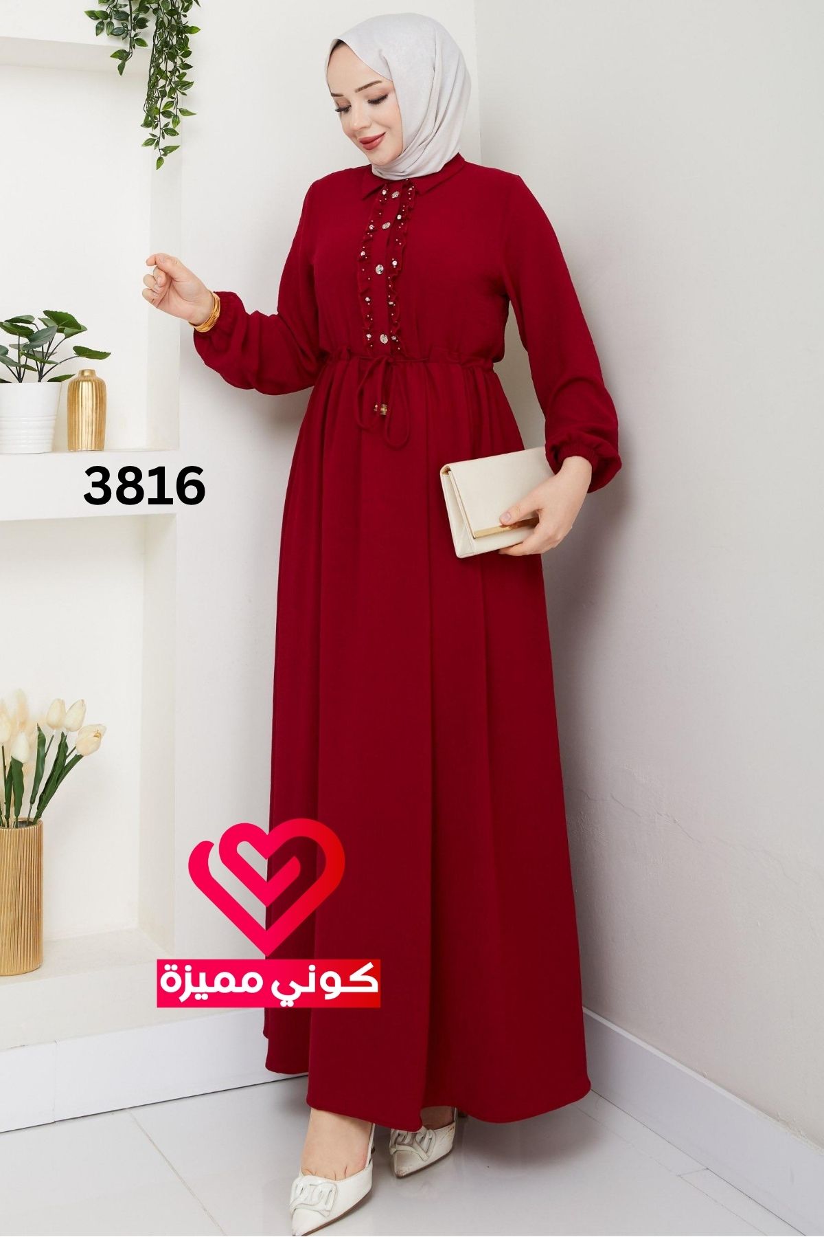 فستان 3816 احمر